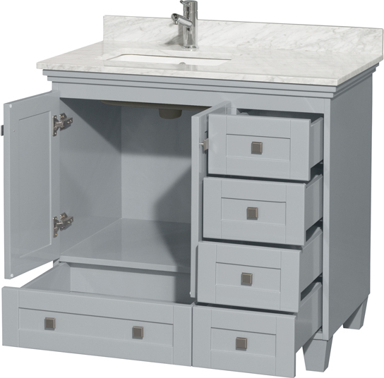 cabinet on top of bathroom counter Wyndham Vanity Set Bathroom Vanities Oyster Gray Modern