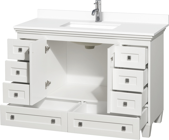 lowes bath cabinets Wyndham Vanity Set White Modern