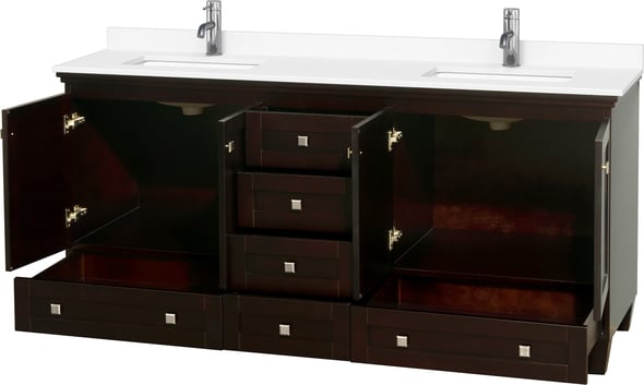 natural wood bathroom cabinet Wyndham Vanity Set Espresso Modern