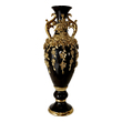 vase ribbed AFD Accessories/Vases Urns And Bowls Vases-Urns-Trays-Finials Gold, Black