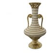 home decor pottery vases AFD Accessories/Vases Urns And Bowls Vases-Urns-Trays-Finials Gold, Amber , White