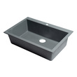 single kitchen sink with drainboard Alfi Kitchen Sink Single Bowl Sinks Titanium Modern