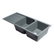 Double Bowl Sinks Alfi Granite Composite Titanium Drop In AB4620DI-T 811413028013 Kitchen Sink Colors White Black Blue GrayMe Drop-In 
