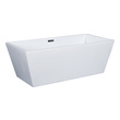 pedestal bathtub with shower Alfi Tub White Modern