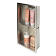 small bathroom shelf decorating ideas Alfi Shower Niche Bathroom Shelves Brushed Stainless Steel Modern