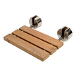 wood shower accessories Alfi Shower Seat Natural Wood Modern