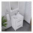 3 drawer bathroom cabinet Alya Vanity with Top White