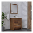 best wood for bathroom cabinets Alya Vanity with Top Rosewood