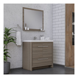 bathroom side cabinets Alya Vanity with Top Gray