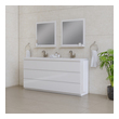 custom made vanity cabinets Alya Vanity with Top White