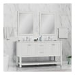 small sink cupboard Alya Vanity with Top White Modern