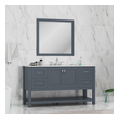 small bath vanity Alya Vanity with Top Gray Modern