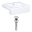 modern vanity sink unit American Imaginations Vessel Set Bathroom Vanity Sinks White Modern