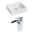 bathroom basin bowl American Imaginations Vessel Set Bathroom Vanity Sinks White Transitional