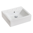 white basin unit American Imaginations Vessel Set Bathroom Vanity Sinks White Transitional