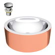  Anzzi BATHROOM - Sinks - Vessel - Copper Bathroom Vanity Sinks Nickel
