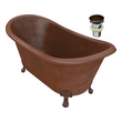 bathtub faucet ideas Anzzi BATHROOM - Bathtubs - Freestanding Bathtubs - One Piece Copper