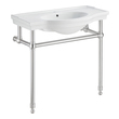 cheap bathroom countertops Anzzi BATHROOM - Console Sinks - Sink & Frame Brushed Nickel