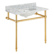vanity top design Anzzi BATHROOM - Console Sinks - Sink & Frame Brushed Gold