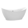 Free Standing Bath Tubs Anzzi ANZZI Acrylic Glossy White White FT-AZ091-R 191042071452 BATHROOM - Bathtubs - Freestan Acrylic Fiberglass 