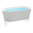59 tub Anzzi BATHROOM - Bathtubs - Freestanding Bathtubs - One Piece - Acrylic White