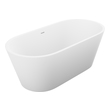 Anzzi Free Standing Bath Tubs, White, Solid Surface, BATHROOM - Bathtubs - Freestanding Bathtubs - One Piece - Man Made Stone, 848308072592, FT-AZ503