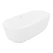 Free Standing Bath Tubs Anzzi Sabbia Series Solid Surface Matte White White FT-AZ511 848308072677 BATHROOM - Bathtubs - Freestan 