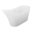 Free Standing Bath Tubs Anzzi Tuasavi Series Solid Surface Matte White White FT-AZ8418 191042047532 BATHROOM - Bathtubs - Freestan 
