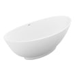 Anzzi Free Standing Bath Tubs, White, Solid Surface, BATHROOM - Bathtubs - Freestanding Bathtubs - One Piece - Man Made Stone, 191042047631, FT-AZ8420