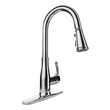 Kitchen Faucets Anzzi Sifu Series Stainless Steel Stainless Steel Silver KF-AZ301SS 191042063709 KITCHEN - Kitchen Faucets - Pu Kitchen Pull Down Pull Out BLACK Brush BrushedSteel NICKE 