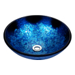 bathroom wc and basin vanity units Anzzi BATHROOM - Sinks - Vessel - Tempered Glass Blue