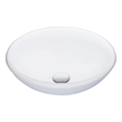 oval sink vanity unit Anzzi BATHROOM - Sinks - Vessel - Tempered Glass White
