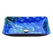 green vanity sink Anzzi BATHROOM - Sinks - Vessel - Tempered Glass Blue