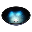 bowl sink with cabinet Anzzi BATHROOM - Sinks - Vessel - Tempered Glass Blue
