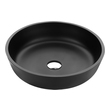 black ceramic bathroom sink Anzzi BATHROOM - Sinks - Vessel - Tempered Glass Black