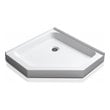 installing a shower drain in a shower pan Anzzi SHOWER - Shower Bases - Double Threshold White