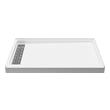 Shower Floor Anzzi Soar Composite Resin White White SB-AZ103L 191042063785 SHOWER - Shower Bases - Single 