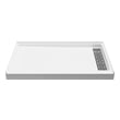 Shower Floor Anzzi Soar Composite Resin White White SB-AZ103R 191042063792 SHOWER - Shower Bases - Single 