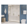 glass door over tub Anzzi SHOWER - Shower Doors - Sliding Nickel