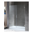 bathroom shower partition glass Anzzi SHOWER - Shower Doors - Hinged Nickel