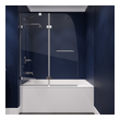 72 in shower Anzzi SHOWER - Tubs Doors - Hinged Chrome