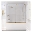 polished nickel shower door Anzzi SHOWER - Tubs Doors - Sliding Gold