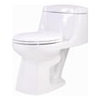 Toilets Anzzi Templar Series Vitreous China Glossy White White T1-AZ061 191042003828 BATHROOM - Toilets - One Piece 