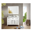 Bathroom Vanities Ariel White D049S-WHT 816606015054 Single Sink Vanities 40-50 White Complete Vanity Sets 25 