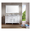 Bathroom Vanities Ariel White D061S-WHT 816606015061 Single Sink Vanities 50-70 White Complete Vanity Sets 25 