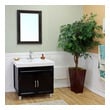 Bathroom Vanities Bellaterra Birch Black White Ceramic 203131-B 609456810739 Single Sink Vanities 30-40 Black 25 