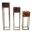 black iron side table Bellini Modern Living Accent Tables