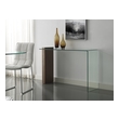 leaf coffee table Casabianca CONSOLE TABLE Accent Tables Walnut,Clear