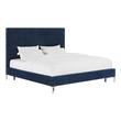 twin xl upholstered bed Contemporary Design Furniture Beds Navy