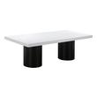 Dining Room Tables Contemporary Design Furniture Nova-Table MDF Black White CDF-D44185 793580619938 Dining Tables Legs Pedestal Black White Wood MDF Plywood O 